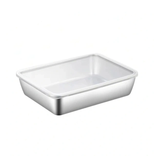 【德利生活】帶蓋加深分格不鏽鋼餐盤 大五格304盤＋塑膠蓋(餐具 盤子 不鏽鋼餐盤 不鏽鋼盤子) 歷史價格詳細信息