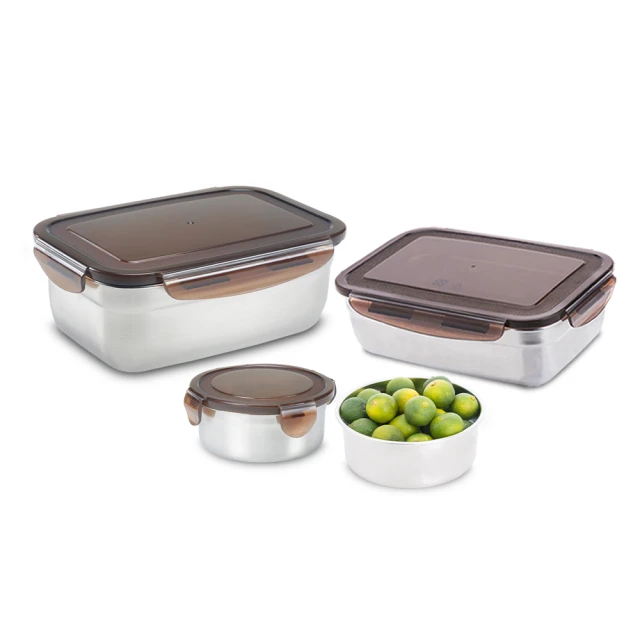 【CookPower 鍋寶】316不銹鋼保鮮盒輕食3入組 (EO-BVS351111010801) 歷史價格詳細信息