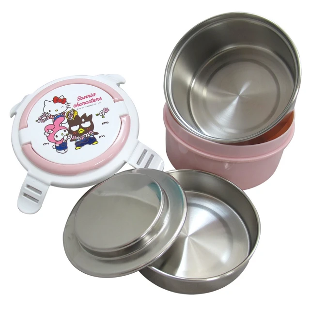 【SANRIO 三麗鷗】不鏽鋼隔熱餐盒-吊帶褲 - 粉 歷史價格詳細信息