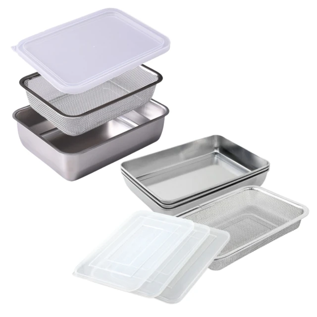 Arnest日本製 淺型含蓋不鏽鋼濾網保鮮盒七件組 [76437] 歷史價格詳細信息