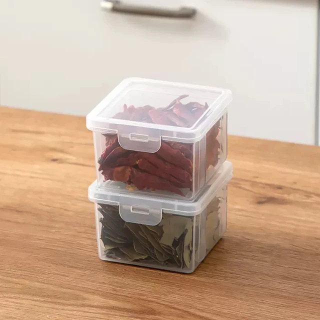 【Dagebeno荷生活】PP材質透明可疊加防潮防塵分裝盒 調味料義大利麵藥材保鮮盒(中號1入) 歷史價格詳細信息