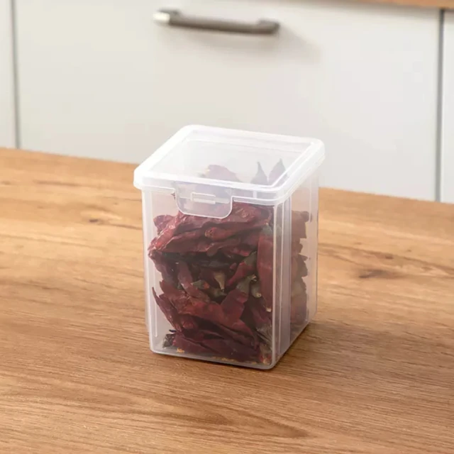 【Dagebeno荷生活】PP材質透明可疊加防潮防塵分裝盒 調味料義大利麵藥材保鮮盒(中號1入) 價格比較,價格查詢,歷史價格詳細信息