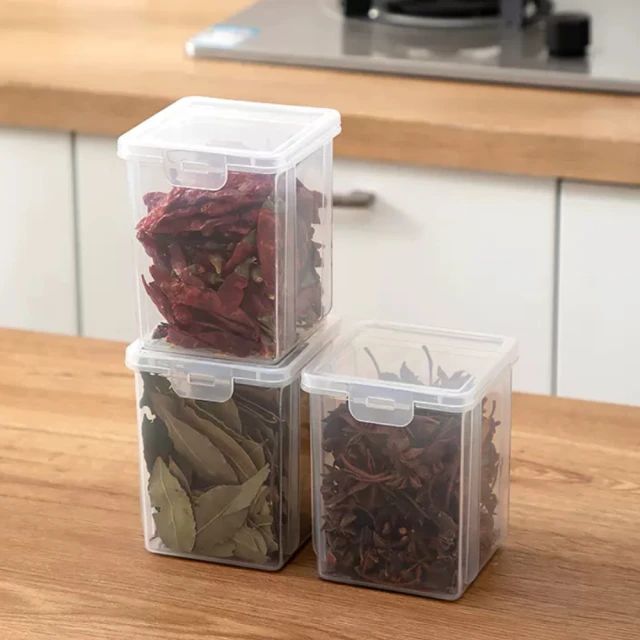 【茉家】安心材質PP透明堆疊收納廚房收納分類盒(大號1入) 歷史價格詳細信息