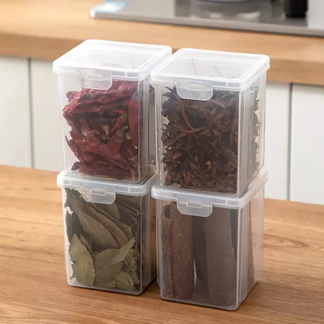 【茉家】安心材質PP透明堆疊收納廚房收納分類盒(大號1入) 歷史價格詳細信息