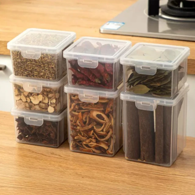 【茉家】安心材質PP透明堆疊收納廚房收納分類盒(大號1入) 歷史價格詳細信息