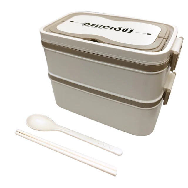 【EZlife】304不鏽鋼雙層三格便當盒(附湯碗餐具) 歷史價格詳細信息