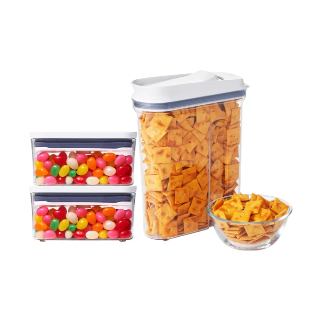 【OXO POP好整理超值5件組】OXO POP 長方按壓保鮮盒1.6L4入組加贈POP匙 歷史價格詳細信息