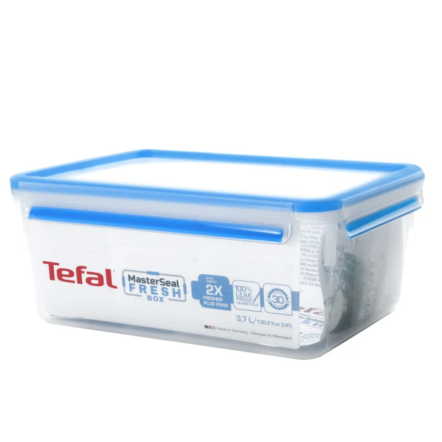 【Tefal 特福】無縫膠圈防漏PP保鮮盒 超值四件組(200MLx2+1Lx2) 歷史價格詳細信息