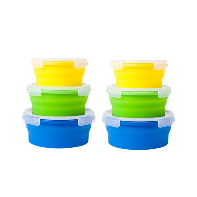 Bamba 全矽膠摺疊透明保鮮盒 可伸縮便當盒 二件組正方形900ml + 1200ml 歷史價格詳細信息