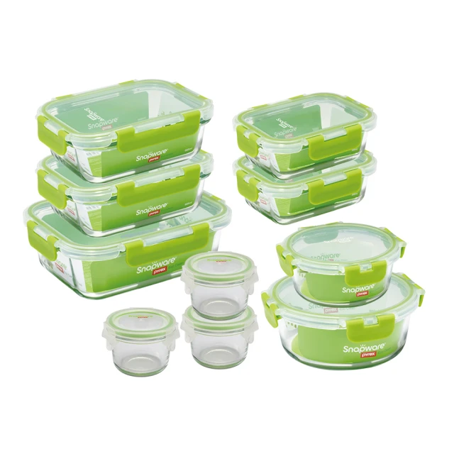 【CorelleBrands 康寧餐具】可拆扣玻璃保鮮盒長方380ml超值4件組(D07) 歷史價格詳細信息