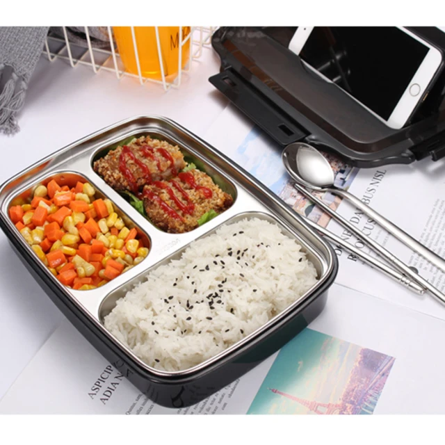 保溫便當餐盒 304不銹鋼餐盒 日式便當盒 分隔式密封餐盒 升級款 歷史價格詳細信息