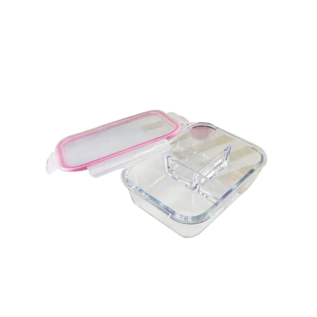 MIT台灣製 分隔耐熱玻璃餐盒禮盒組(長方720ml+圓型800ml)超值二入組 歷史價格詳細信息