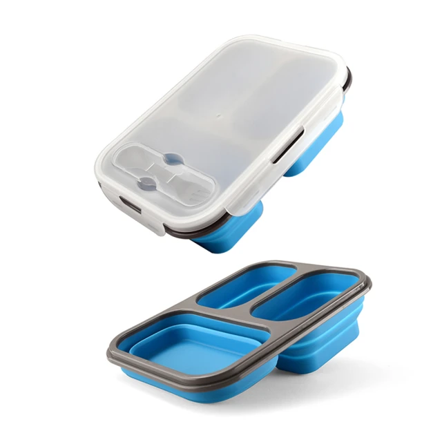 三格一次性餐盒PP平蓋正方形塑料外賣加厚帶蓋打包盒150套/箱 歷史價格詳細信息