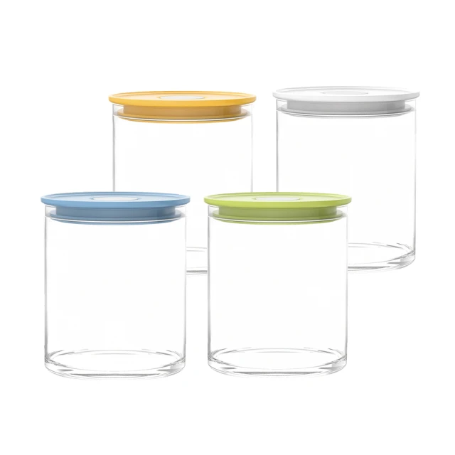 【OCEAN】NORMA系列儲物/儲存玻璃真空罐385ML-3入組(綠) 歷史價格詳細信息