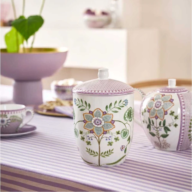 【PIP STUDIO】Flower Festival Dark Pink 杯盤組(3件組/早餐套組) 歷史價格詳細信息