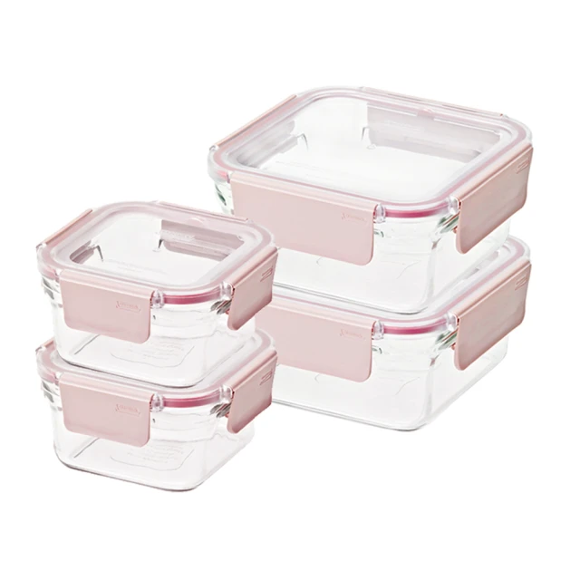 【Glasslock】韓國製附提把手提強化玻璃保鮮盒 - 長方形3700ml(買一送一) 歷史價格詳細信息