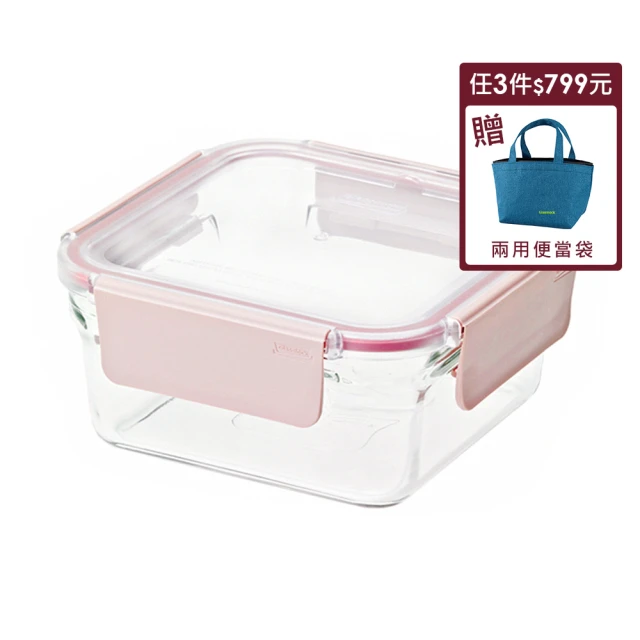 【Glasslock】韓國製烤箱可用強化玻璃櫻花粉保鮮盒-長方形700ml 歷史價格詳細信息
