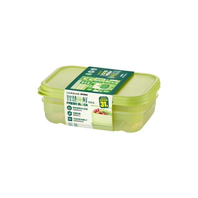 【LocknLock 樂扣樂扣】智慧極鮮Fresh Block保鮮盒640ml(2入組) 歷史價格詳細信息