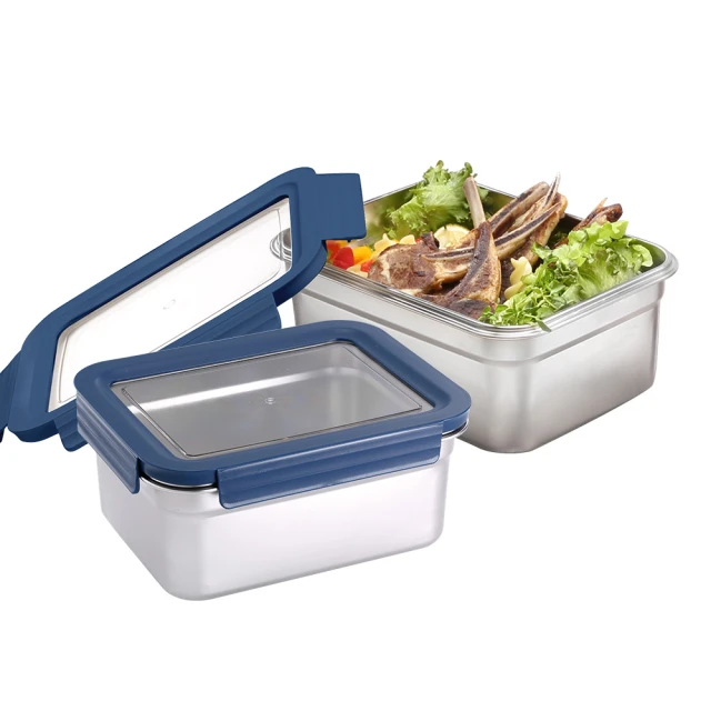 【掌廚可樂膳】透視可微波304不鏽鋼保鮮盒3件組(655ml+1540ml) 歷史價格詳細信息