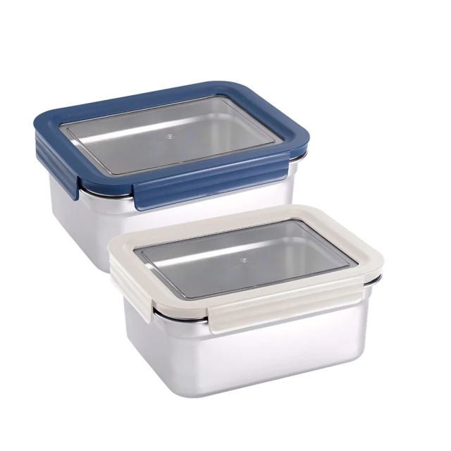 【掌廚可樂膳】透視可微波304不鏽鋼保鮮盒3件組(655ml+1540ml) 歷史價格詳細信息