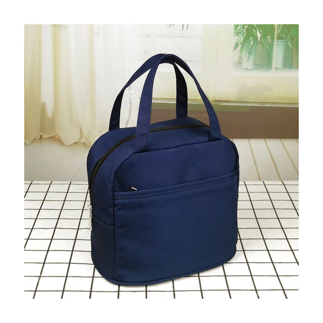 簡約素色手提便當袋 帆布袋 野餐必備 百搭時尚 手提袋 帆布提袋 便當袋 帆布包 韓國簡約 環保袋 歷史價格詳細信息