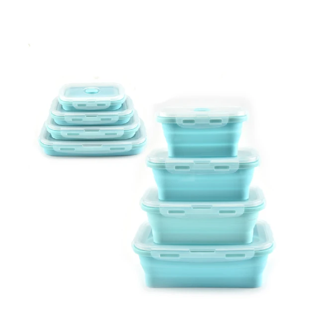 HONDONI 廚房拾光 新款文青矽膠摺疊保鮮盒四件組+日系手提保冷保溫包 歷史價格詳細信息