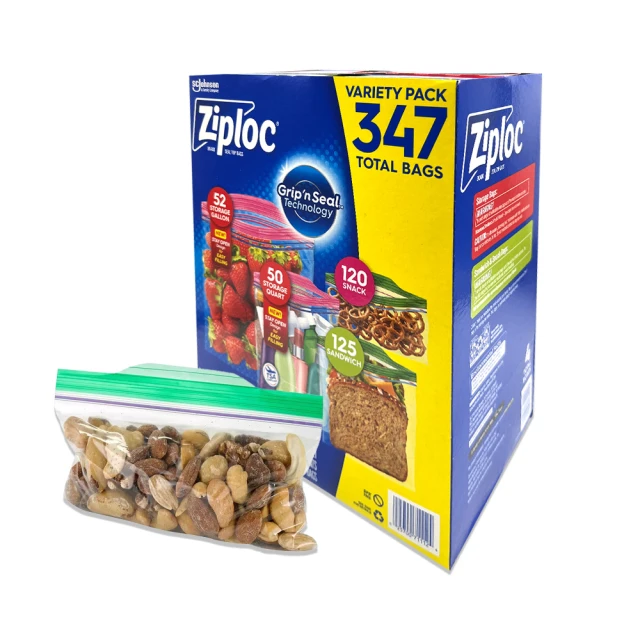 Ziploc 拉鍊式保鮮夾鏈袋 166入 W1183857 （2入） COSCO代購 歷史價格詳細信息