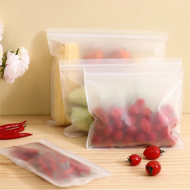 【Dagebeno荷生活】加厚EVA材質冰箱食物保鮮袋 防串味密封食材分裝夾鏈袋(小號1入) 歷史價格詳細信息