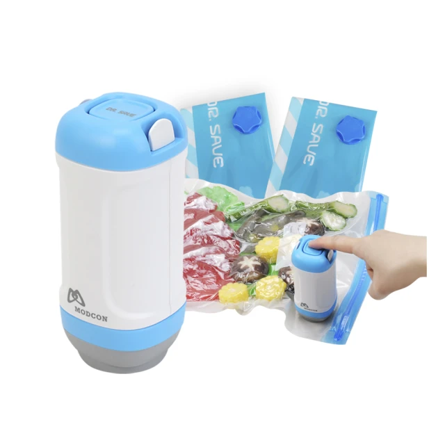 摩肯 DR. SAVE藍白真空機組-食品/居家/口罩收納組(含10大5真空透明袋) 歷史價格詳細信息