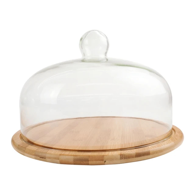 蛋糕盤蛋糕罩點心盤蛋糕架點心架甜點盤甜點架下午茶木托盤玻璃罩(12x24cm適合8吋)_☆找好物FINDGOODS☆ 歷史價格詳細信息