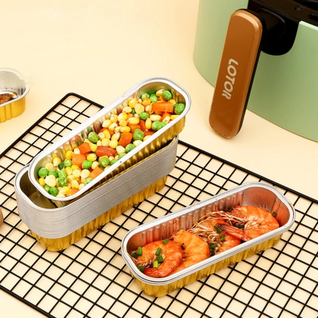 【Dagebeno荷生活】烤箱氣炸鍋好幫手拋棄式鋁箔紙盒 免洗不沾方型燒烤盒50入(迷你號2組) 歷史價格詳細信息