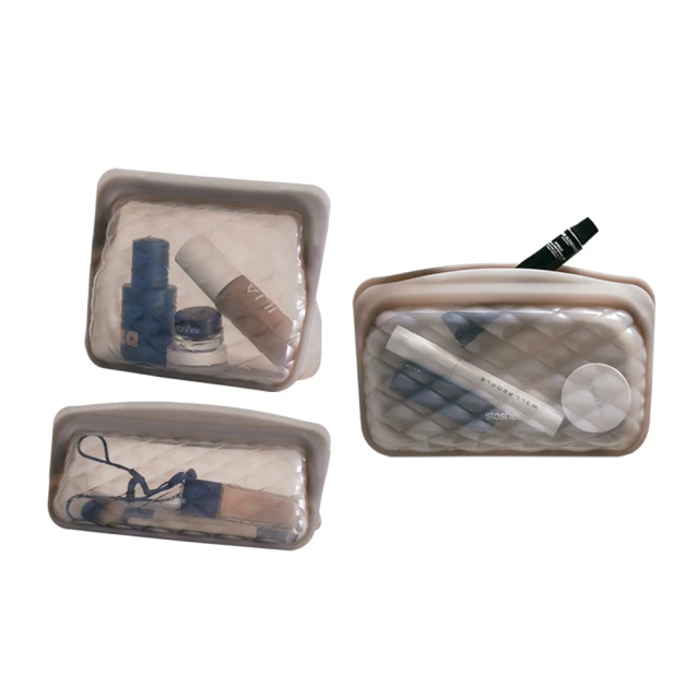 Stasher 矽膠密封袋3件組-湖水藍(大長形+方形+長形) 歷史價格詳細信息