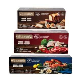 【USii 優系】高效鎖鮮食物專用立體夾鏈袋 M*3(超值3入組) 歷史價格詳細信息