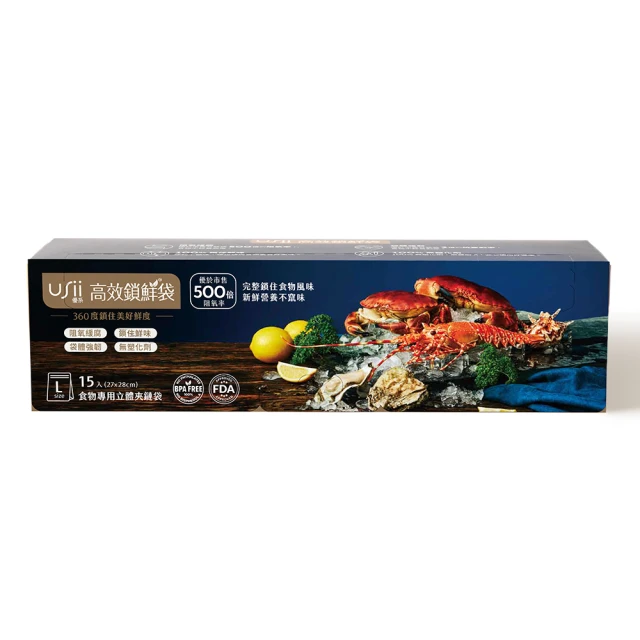 【USii 優系】高效鎖鮮食物專用立體夾鏈袋 M*3(超值3入組) 歷史價格詳細信息