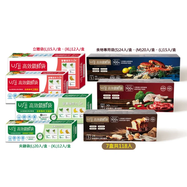 【USii 優系】高效鎖鮮食物專用立體夾鏈袋 M*3(超值3入組) 歷史價格詳細信息