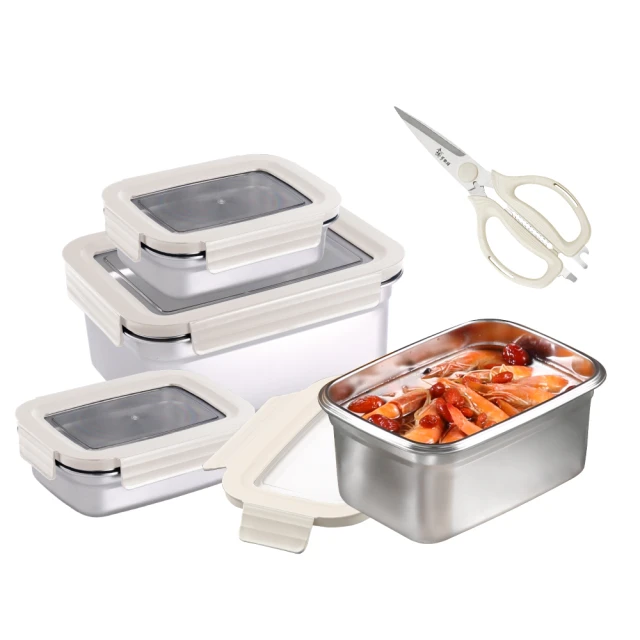 【掌廚可樂膳】透視可微波304不鏽鋼保鮮盒3件組(655ml+1540ml) 歷史價格詳細信息