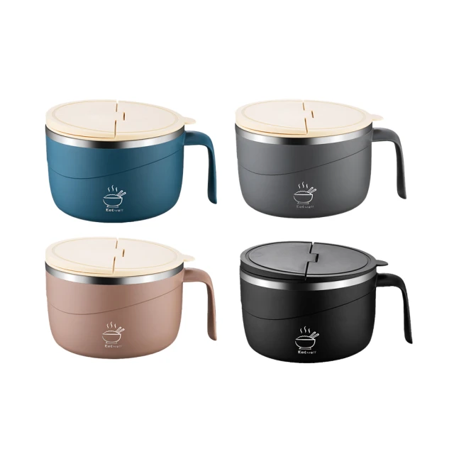 瀝湯泡麵碗 【送 湯匙 筷子 叉子 】大容量 拉麵碗 泡麵碗 飯碗 餐具組 歷史價格詳細信息