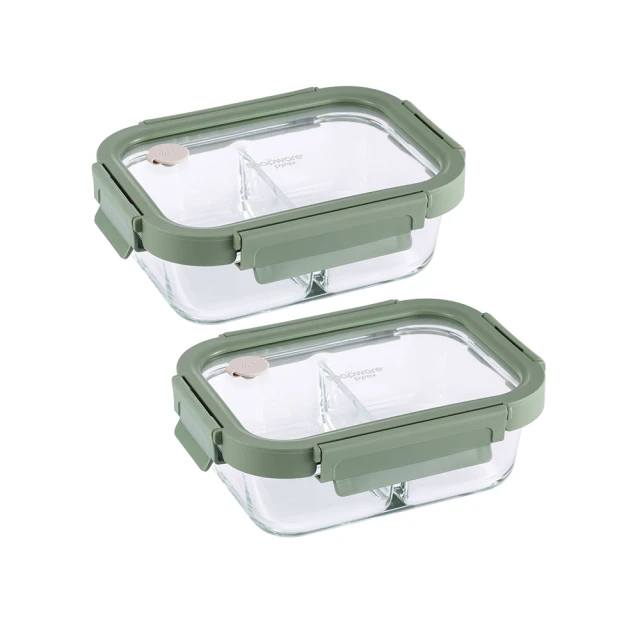 【CorelleBrands 康寧餐具】文青款 分隔長方形全可拆玻璃保鮮盒640ml 歷史價格詳細信息