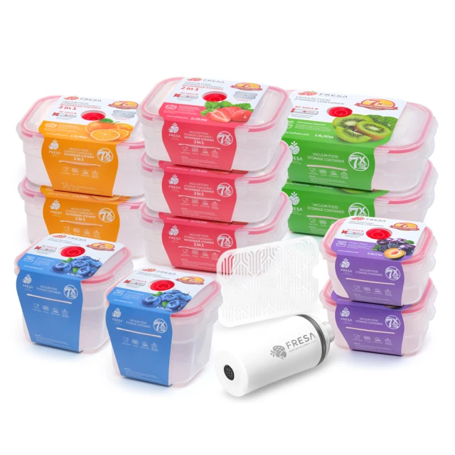 【美國FRESA】免開蓋微波真空保鮮盒12件組 歷史價格詳細信息