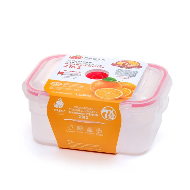 【美國FRESA】免開蓋微波蒸煮真空保鮮盒組(1L附蒸盤+真空棒) 歷史價格詳細信息