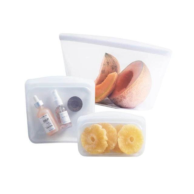 【Stasher】碗形矽膠密封袋3入組(S+M+L)《泡泡生活》保鮮袋 環保 重複使用 歷史價格詳細信息