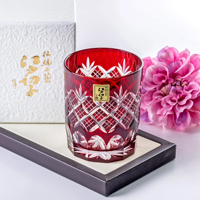 【田島硝子】映見玉矢來紋啤酒杯 紫苑色 傳統工藝(TG05-15-1V) 歷史價格詳細信息