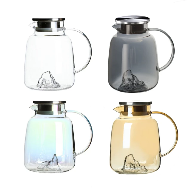 【日本FOREVER】高硼硅耐熱玻璃直條紋把手水壺1500ml(買一送一) 歷史價格詳細信息