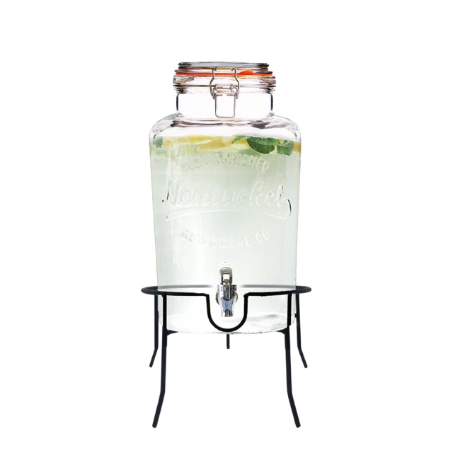 【日本FOREVER】派對果汁大容量玻璃6L飲料桶(含桶架) 歷史價格詳細信息