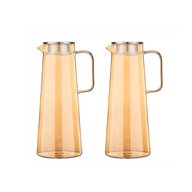 【日本FOREVER】耐熱玻璃玫瑰金把手水壺1800ML附水杯2入組(一壺兩杯組) 歷史價格詳細信息