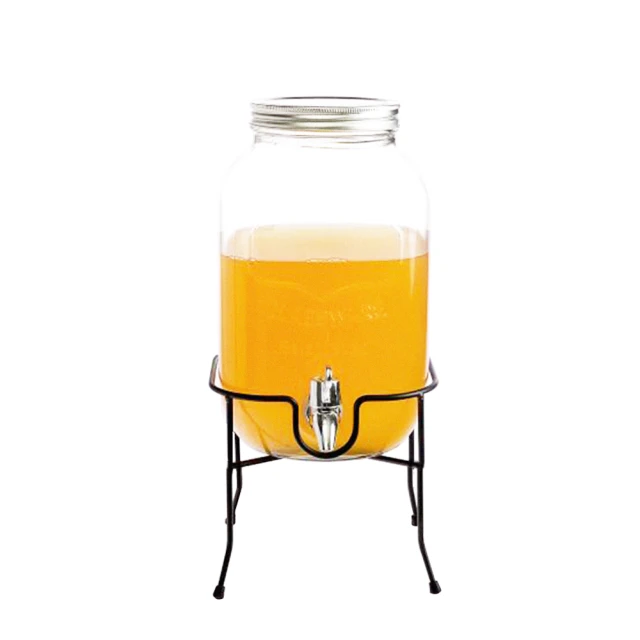 【日本FOREVER】派對果汁大容量玻璃6L飲料桶(含桶架) 歷史價格詳細信息