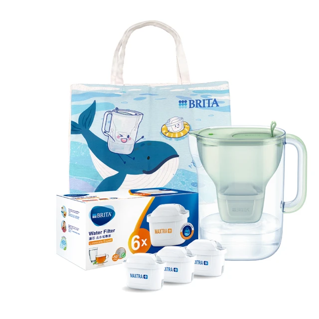 BRITA永續純淨濾水壺共7芯-森林綠1PC個【家樂福】 歷史價格詳細信息