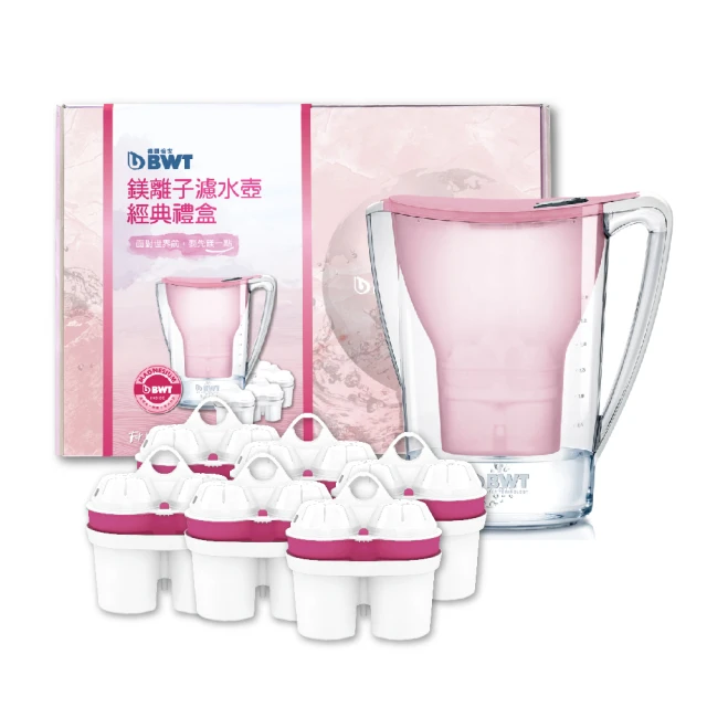 【BWT 德國倍世】2.6L樂樂濾水壺 鎂離子+超軟水1壺4芯組(超值組 歐洲原裝進口) 歷史價格詳細信息