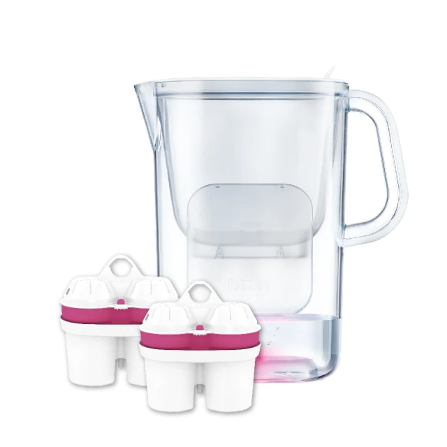 【BWT 德國倍世】2.6L樂樂濾水壺 鎂離子+超軟水1壺4芯組(超值組 歐洲原裝進口) 歷史價格詳細信息