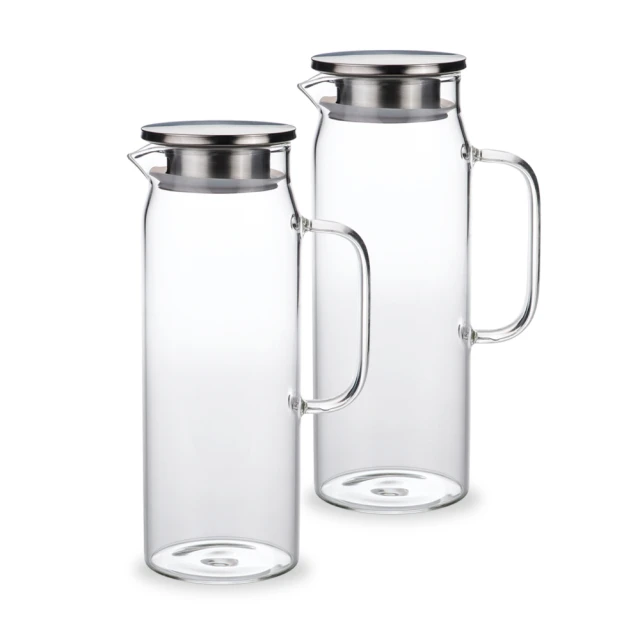 【Caldo 卡朵生活】直筒不鏽鋼蓋耐冷熱玻璃水壺 1.4L(3入組) 歷史價格詳細信息